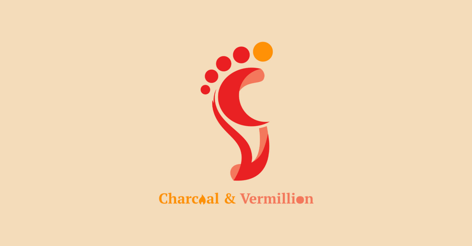 Charcoal & Vermillion logo